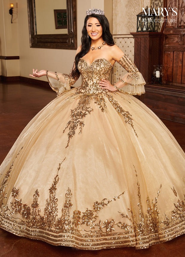 champagne quince dress